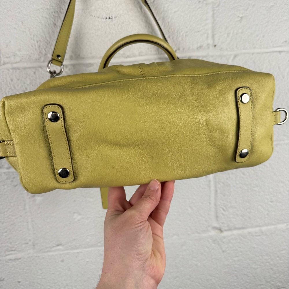 Coach Ashley Satchel Leather Bag – Key Lime Green - Picture 4 of 14